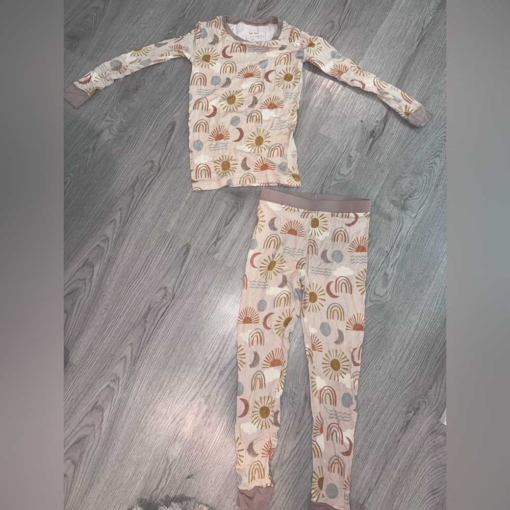 Little Sleepies Sun and Moon Pajamas 4T